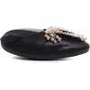 image:imageHee grand Women Foldable Ballet Flats Bling Rhinestones Soft Leather Pointy Toe Flats Sparkle Wedding Dress Shoes Comfort Slip on Loafers Big SizeKblack