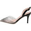image:imageHee grand Women Heels Fashion Sandals Pointed Toe Rhinestone Transparent Stiletto Dress Pumps for Wedding Party1black