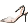 image:imageHee grand Women Heels Fashion Sandals Pointed Toe Rhinestone Transparent Stiletto Dress Pumps for Wedding Party2black