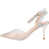image:imageHee grand Women Heels Fashion Sandals Pointed Toe Rhinestone Transparent Stiletto Dress Pumps for Wedding Party2flash Silver