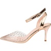 image:imageHee grand Women Heels Fashion Sandals Pointed Toe Rhinestone Transparent Stiletto Dress Pumps for Wedding Party2gold