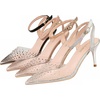 image:imageHee grand Women Heels Fashion Sandals Pointed Toe Rhinestone Transparent Stiletto Dress Pumps for Wedding Party2nude