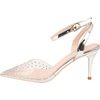image:imageHee grand Women Heels Fashion Sandals Pointed Toe Rhinestone Transparent Stiletto Dress Pumps for Wedding Party2silver