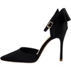 image:imageHee grand Women Heels Pointed Toe Pump Bow Knot Ankle Strap Stiletto Dress Sandals HighHeeled Wedding Party Pump020black