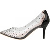 image:imageHee grand Women Heels Pointed Toe Rhinestone Transparent Stiletto High Heels Dress Pumps Wedding Party DressBlack