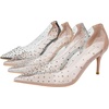 image:imageHee grand Women Heels Pointed Toe Rhinestone Transparent Stiletto High Heels Dress Pumps Wedding Party DressBlack