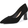 image:imageHee grand Women Heels Slip On Chunky High Heels Black Work Heels Comfort Dress Pumps071blacksuede