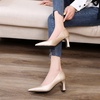 image:imageHee grand Women Heels Slip On Chunky High Heels Black Work Heels Comfort Dress Pumps072apricotpu