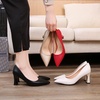 image:imageHee grand Women Heels Slip On Chunky High Heels Black Work Heels Comfort Dress Pumps072blackpu