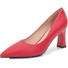 image:imageHee grand Women Heels Slip On Chunky High Heels Black Work Heels Comfort Dress Pumps072redpu