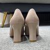 image:imageHee grand Women Heels Slip On Chunky High Heels Black Work Heels Comfort Dress Pumps085apricotpatent Leather