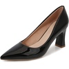 image:imageHee grand Women Heels Slip On Chunky High Heels Black Work Heels Comfort Dress Pumps085blackpatent Leather