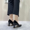 image:imageHee grand Women Heels Slip On Chunky High Heels Black Work Heels Comfort Dress Pumps085blackpatent Leather