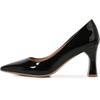 image:imageHee grand Women Heels Slip On Chunky High Heels Black Work Heels Comfort Dress Pumps085blackpatent Leather