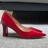 image:imageHee grand Women Heels Slip On Chunky High Heels Black Work Heels Comfort Dress Pumps085redpatent Leather