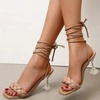 image:imageHee grand Women High Heel Sandals Sexy Open Toe Ankle Strap High Heels Stiletto Wedding Dress ShoesApricot