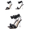 image:imageHee grand Women High Heel Sandals Sexy Open Toe Ankle Strap High Heels Stiletto Wedding Dress ShoesBlack