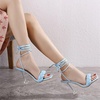 image:imageHee grand Women High Heel Sandals Sexy Open Toe Ankle Strap High Heels Stiletto Wedding Dress ShoesBlue
