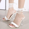 image:imageHee grand Women High Heel Sandals Sexy Open Toe Ankle Strap High Heels Stiletto Wedding Dress ShoesWhite