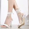 image:imageHee grand Women High Heel Sandals Sexy Open Toe Ankle Strap High Heels Stiletto Wedding Dress ShoesWhite