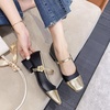 image:imageHee grand Women Low Heel Mary Jane Shoes Closed Square Toe Ankle Strap Buckle Chunky Block Heels Comfortable Low Heel Dress Shoes Pumps for OfficeBlack