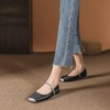 image:imageHee grand Women Mary Jane Flats Shoes Square Toe Satin Dress Shoes Comfortable Casual Ballet Flats461black