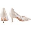 image:imageHee grand Women Mid Heels Pointed Toe Pump Small Heels Office Shoes for Work Sexy Mesh Lace Wedding Party Dress Shoes4apricot