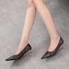 image:imageHee grand Women Pointed Toe Pump Shiny Stiletto Fashion Party High Heels Club Shoes069black