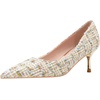 image:imageHee grand Women Pointed Toe Pump Shiny Stiletto Fashion Party High Heels Club Shoes070white