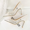 image:imageHee grand Women Sexy Pointed Toe Lace High Heels Comfort Work Pumps Ladies Stilettos Bridal Dress Shoes for WeddingYbow White