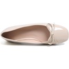 image:imageHee grand Womens Ballet Flats Bowknot Square Toe Dressy Flat Shoes for Casual Work Comfort Slip On FlatsPatent Leatherapricot