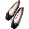 image:imageHee grand Womens Ballet Flats Bowknot Square Toe Dressy Flat Shoes for Casual Work Comfort Slip On FlatsPatent Leatherblack