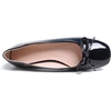image:imageHee grand Womens Ballet Flats Bowknot Square Toe Dressy Flat Shoes for Casual Work Comfort Slip On FlatsPatent Leatherblack