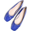 image:imageHee grand Womens Ballet Flats Bowknot Square Toe Dressy Flat Shoes for Casual Work Comfort Slip On FlatsPatent Leatherblue