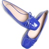 image:imageHee grand Womens Ballet Flats Bowknot Square Toe Dressy Flat Shoes for Casual Work Comfort Slip On FlatsPatent Leatherblue