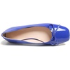 image:imageHee grand Womens Ballet Flats Bowknot Square Toe Dressy Flat Shoes for Casual Work Comfort Slip On FlatsPatent Leatherblue