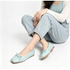 image:imageHee grand Womens Ballet Flats Bowknot Square Toe Dressy Flat Shoes for Casual Work Comfort Slip On FlatsPatent Leathercyan