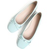 image:imageHee grand Womens Ballet Flats Bowknot Square Toe Dressy Flat Shoes for Casual Work Comfort Slip On FlatsPatent Leathercyan