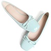 image:imageHee grand Womens Ballet Flats Bowknot Square Toe Dressy Flat Shoes for Casual Work Comfort Slip On FlatsPatent Leathercyan