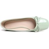 image:imageHee grand Womens Ballet Flats Bowknot Square Toe Dressy Flat Shoes for Casual Work Comfort Slip On FlatsPatent Leatheremerald Green