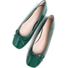 image:imageHee grand Womens Ballet Flats Bowknot Square Toe Dressy Flat Shoes for Casual Work Comfort Slip On FlatsPatent Leathergreen