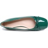 image:imageHee grand Womens Ballet Flats Bowknot Square Toe Dressy Flat Shoes for Casual Work Comfort Slip On FlatsPatent Leathergreen