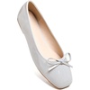 image:imageHee grand Womens Ballet Flats Bowknot Square Toe Dressy Flat Shoes for Casual Work Comfort Slip On FlatsPatent Leathergrey