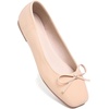 image:imageHee grand Womens Ballet Flats Bowknot Square Toe Dressy Flat Shoes for Casual Work Comfort Slip On FlatsPatent Leatherkhaki