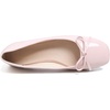 image:imageHee grand Womens Ballet Flats Bowknot Square Toe Dressy Flat Shoes for Casual Work Comfort Slip On FlatsPatent Leathernude Apricot