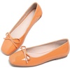 image:imageHee grand Womens Ballet Flats Bowknot Square Toe Dressy Flat Shoes for Casual Work Comfort Slip On FlatsPatent Leatherorange