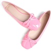 image:imageHee grand Womens Ballet Flats Bowknot Square Toe Dressy Flat Shoes for Casual Work Comfort Slip On FlatsPatent Leatherpeach Red