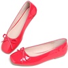 image:imageHee grand Womens Ballet Flats Bowknot Square Toe Dressy Flat Shoes for Casual Work Comfort Slip On FlatsPatent Leatherred