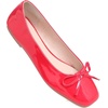 image:imageHee grand Womens Ballet Flats Bowknot Square Toe Dressy Flat Shoes for Casual Work Comfort Slip On FlatsPatent Leatherred