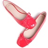 image:imageHee grand Womens Ballet Flats Bowknot Square Toe Dressy Flat Shoes for Casual Work Comfort Slip On FlatsPatent Leatherred